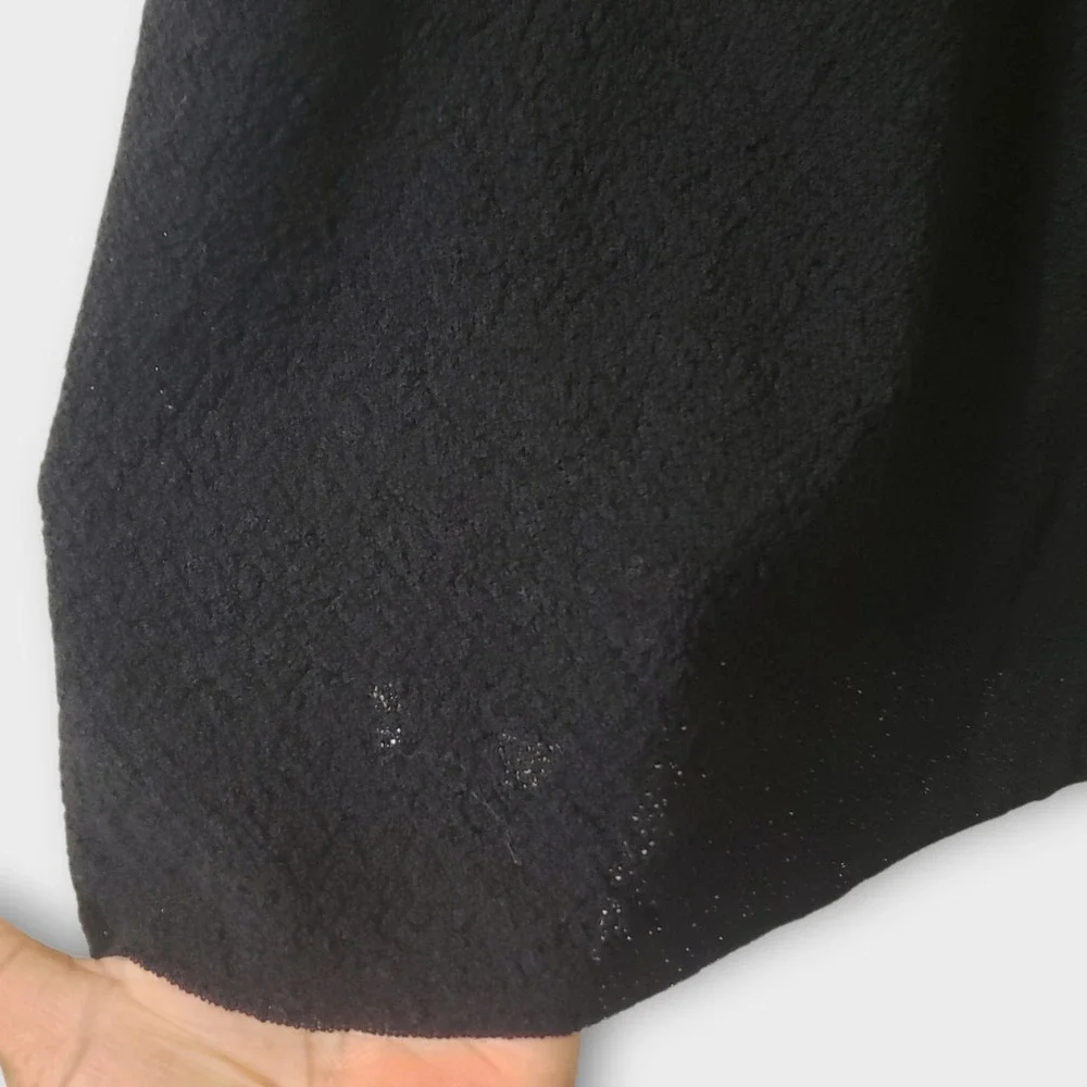 Eileen Fisher Woman Black 100% Wool Knit Tank Top Shell Plus Size 3X S8EECG-2